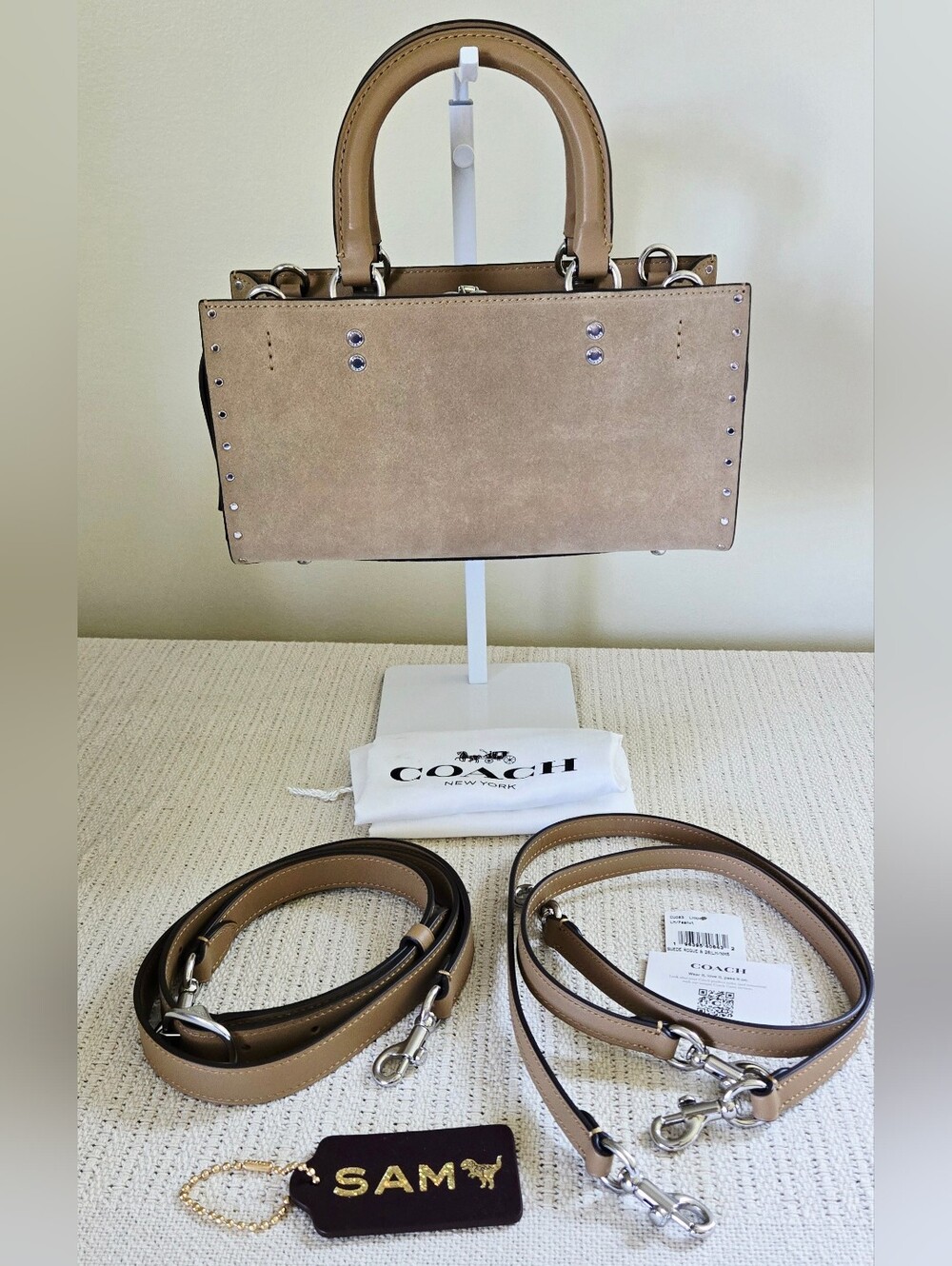 Coach Peanut Suede Rogue 26